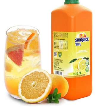 正品】Sunquick/新的浓缩 西柚汁2.5L/浓缩果汁鸡尾酒辅料