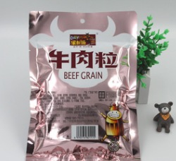 休闲食品 100g香辣味牛肉粒 糖果牛肉粒 果自源食品图3