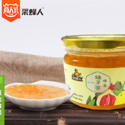 采蜂人蜂蜜柚子茶 360g 柚子酱果酱饮料冲调果汁 微商代发可贴牌图2