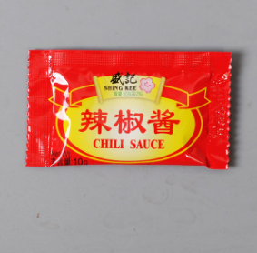 餐饮外卖家庭小包装盛记辣椒酱手抓饼辣椒酱酱醮调料200包10g图2