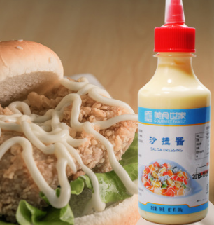 沙拉酱香甜味水果蔬菜沙拉面包酱早餐酱蛋黄酱挤压瓶家用280g图3