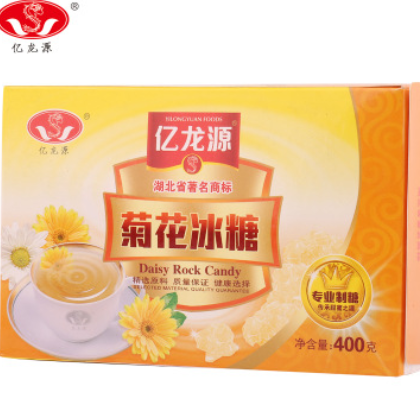 【厂家亿龙源】菊花冰糖400g/盒 多晶冰糖老冰糖块清热去火泡茶图2