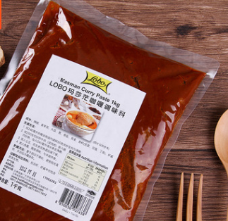 泰国咖喱酱调料品LOBO玛莎茫咖喱1000g调味料 冬阴功烹饪咖喱海鲜图2