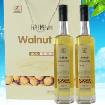 邯郸特产宜维尔核桃物理压榨核桃油500mlx2盒装食用油 包邮图2