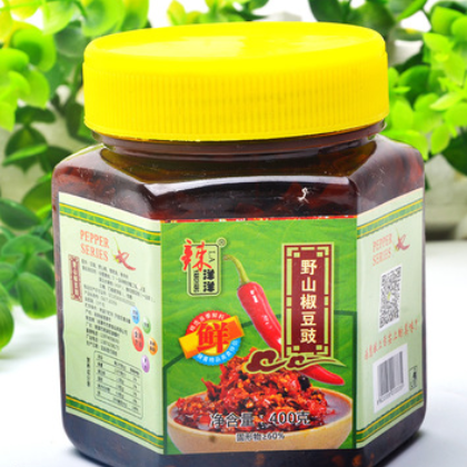 厂家批发野山辣椒酱 瓶装剁椒酱 香辣味辣洋洋系列辣椒酱批发图2