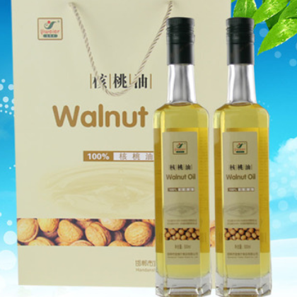 邯郸特产宜维尔核桃物理压榨核桃油500mlx2盒装食用油 包邮图2