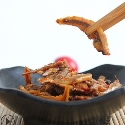 安康野生瀛湖鱼香辣小鱼干零食灜胡小鱼仔五福鲜麻辣鱼仔300g图3