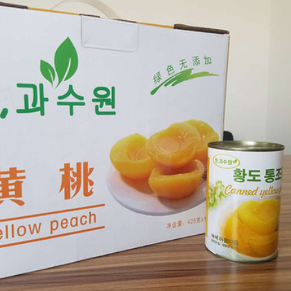 新高新鲜水果罐头425g糖水黄桃罐头 食品罐头厂家贴牌代发图2