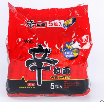 农心香茹牛肉辛拉面120克*40包图2