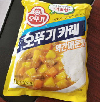 饭店用咖喱粉 原装进口韩国不倒翁咖喱粉1000g微辣味咖喱咖喱饭用图3