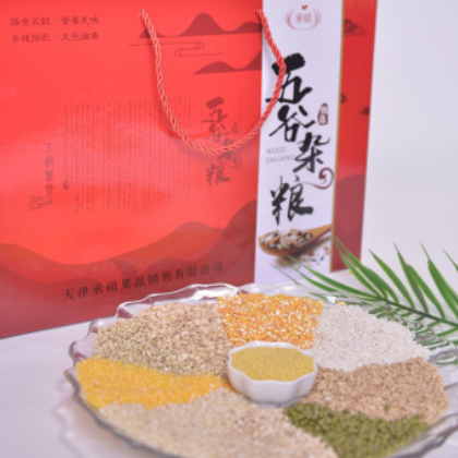 承硕农品五谷杂粮玉米糁绿豆 粗粮杂粮营养粥料组合装2.5kg礼盒装图2