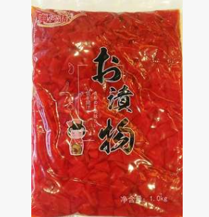 海阿蓝红酱菜 日式饭前小菜1000g/袋 腌制物酱菜 福神渍腌制萝卜图2