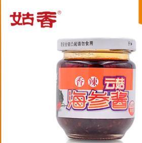 姑香 海参酱160g 云菇茸菇香辣味即食辣椒酱拌饭酱调味品厂家批发