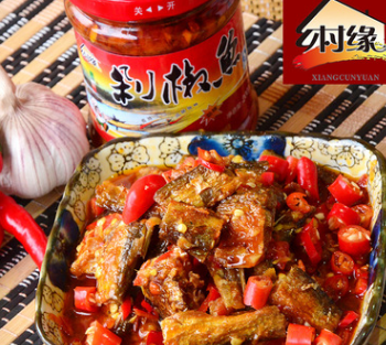 永州特产 双牌乡村缘 剁椒鱼 节日送礼 火锅调味料水产品 200g图1