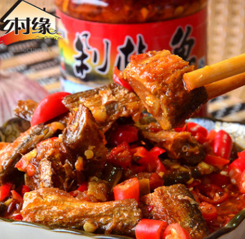 永州特产 双牌乡村缘 剁椒鱼 节日送礼 火锅调味料水产品 200g图3