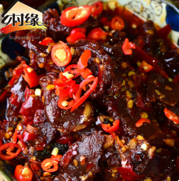 厂家供应 乡村缘腊牛肉 开胃即食牛肉 火锅调味黄牛肉 量大从优图3