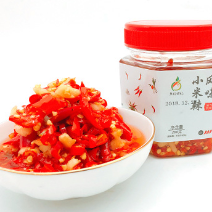 乡村回忆湖南剁辣椒风味小米椒辣椒酱 开味下饭炒菜调味品特产图3