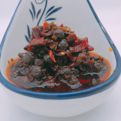 湖南益阳特产风味豆豉酱湘菜系调味品拌面酱豆鼓280g图2
