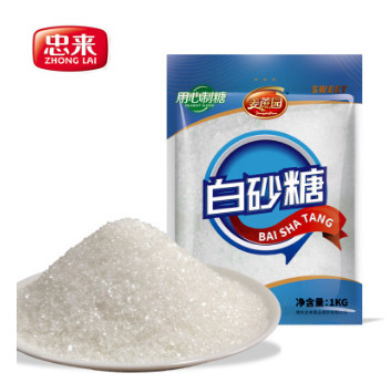 【忠来_白砂糖】大袋装白砂糖 调味甜品辅料 厂家直销大量批发1kg