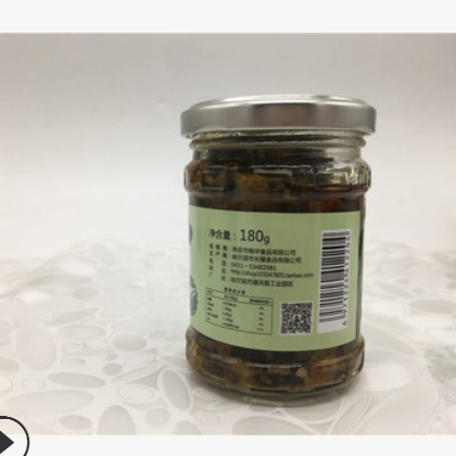 珍惠宝菌菇酱东北黑木耳辣椒酱剁椒下饭酱拌饭拌面酱即食木耳180g图3