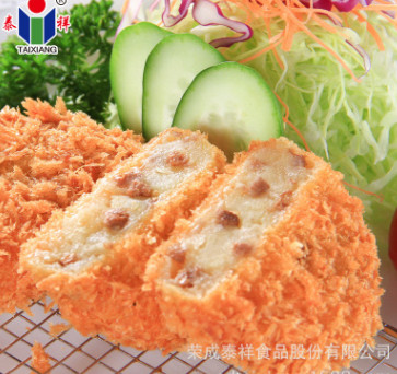 泰祥裹粉牛肉土豆饼出口品质 儿童油炸冷冻食品厂家促销一件代发