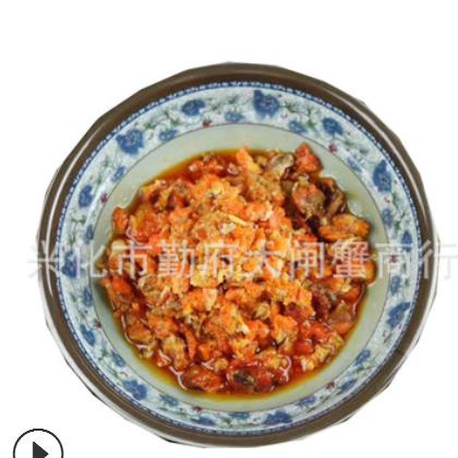 蟹黄酱 秃黄油 蟹肉酱 纯手工制作勤府大闸蟹一件代发 蟹肉蟹膏酱图3