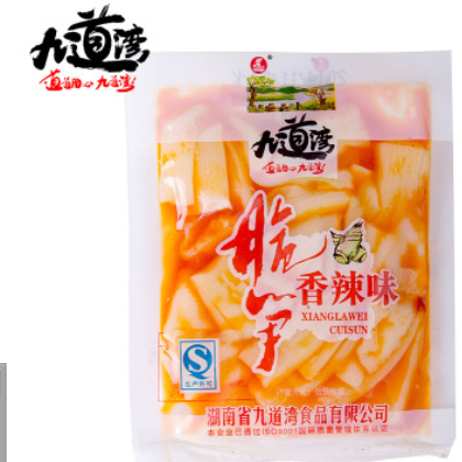 湖南九道湾脆笋500g散称泡椒香辣竹笋开袋即食熟食办公室厂价批发图3