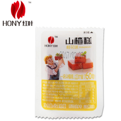 厂家直销休闲食品红叶开胃果糕14斤30g散称桂花山楂糕 果脯蜜饯图2
