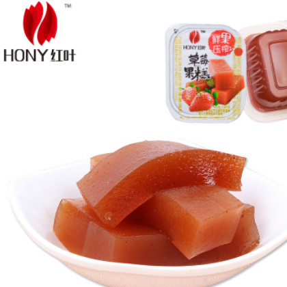 红叶牌12斤散称草莓果糕 天然无添加零食休闲食品 果脯蜜饯直销图2