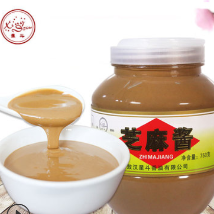 内蒙古特产敖汉星斗芝麻酱750g*24佐餐拌面火锅凉皮桶装麻酱图2