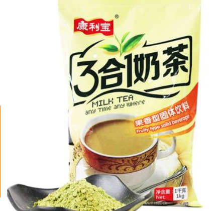 厂家批发 康利宝三合一1kg多口味饮料机奶茶原料 速溶奶绿奶茶粉图2