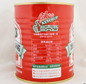 亚克西番茄调味酱850g*12中餐调料调味品番茄酱桶装厂家批发代理