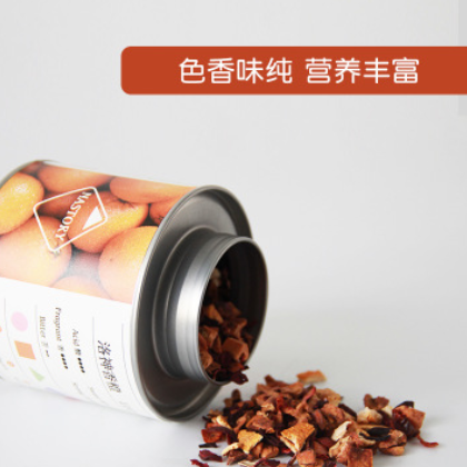 厂家直批OEM代加工批发贴牌水果茶洛神香橙果粒茶罐装100g图3