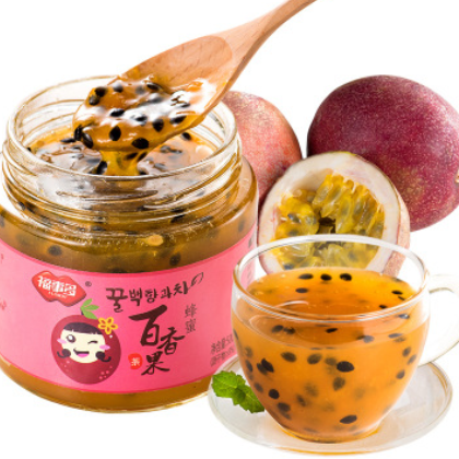 [抖音同款]福事多蜂蜜百香果茶500g冲饮泡水喝的饮品水果花柚子茶图3