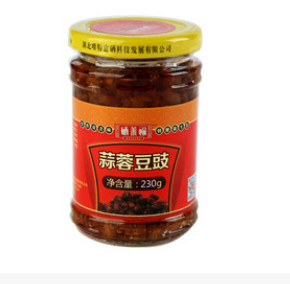 湖北特产富硒豆豉厂家直销蒜蓉豆豉辣椒酱香辣酱调味品蒜蓉酱调料图2