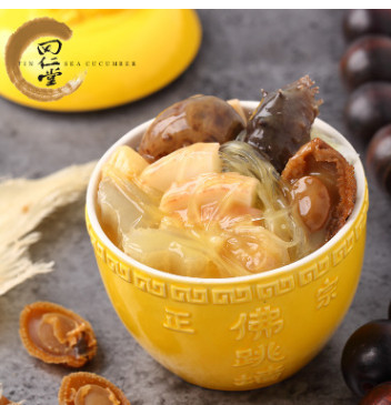 海参瑶柱高汤花胶预热菜鲍鱼即食佛跳墙 海鲜私房菜 袋装200克图2