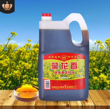 四川厂家食用菜籽油5L压榨特香农家黄菜籽油非转基因食用油批发