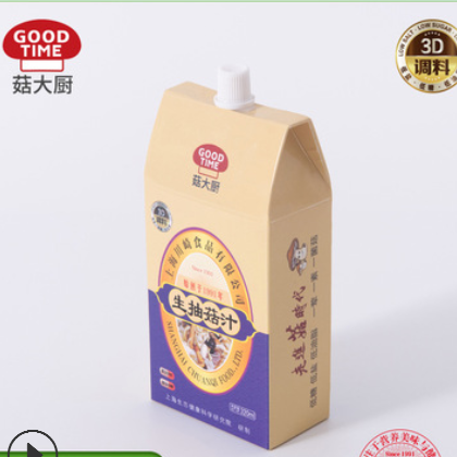 菇大厨生抽菇汁320ml 24盒/箱增咸增鲜富含多肽多糖 生抽酱油批发图2