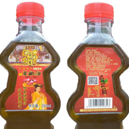 260ml红花椒油四川汉源手工精炼贡椒油 川麻辣中餐家庭瓶装调味油图2