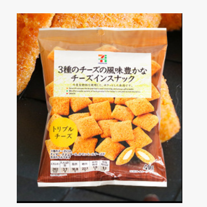 【12袋包邮】小红书推荐日本膨化零食711限定三层芝士夹心脆图3