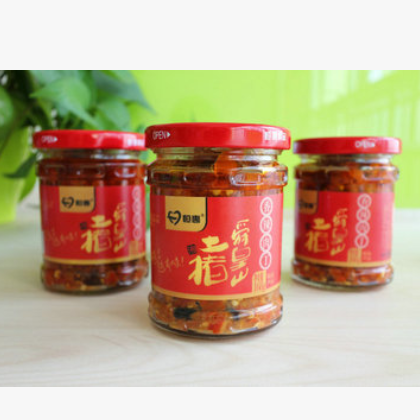 舜皇山土猪香辣肉丁 湖南特产下饭菜 剁椒猪肉佐料酱168g图3