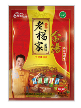 逍遥老杨家胡辣汤河南特产金汤128g麻辣香菇味速食方便汤料单包图2