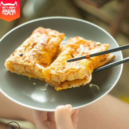 朱大福厂家批发东北小吃零食烤冷面 街边小吃家庭装10片装烤冷面图2