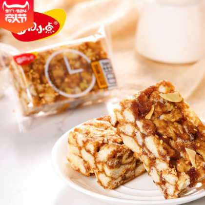 每日小点网红沙琪玛坚果特色糕点心批发黑糖休闲零食整箱一件代发图3