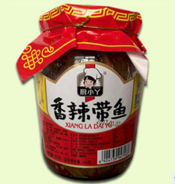 厂家直销厨小丫香辣带鱼罐头400g 狮头鱼 瓦罐剁椒鱼块罐头图2
