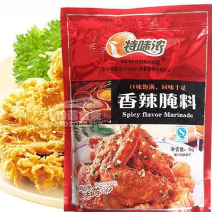 香辣腌料 特味浓 1kg 辣味腌鸡粉炸鸡翅烧烤肉汉堡肉 自封口