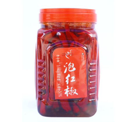 四川眉山老坛子泡红灯笼辣椒现货批发腌菜方便泡椒鱼泡椒牛蛙配菜图2