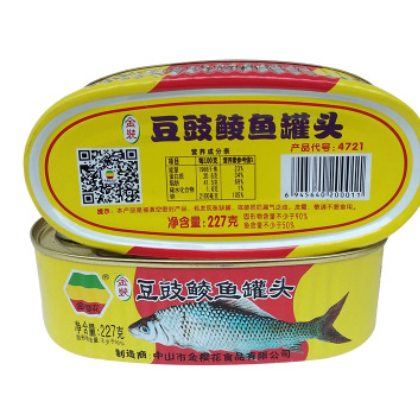 现货瓶装罐头 金樱花豆豉鲮鱼罐头227g 即食豆豉鱼下饭菜罐头食品图3