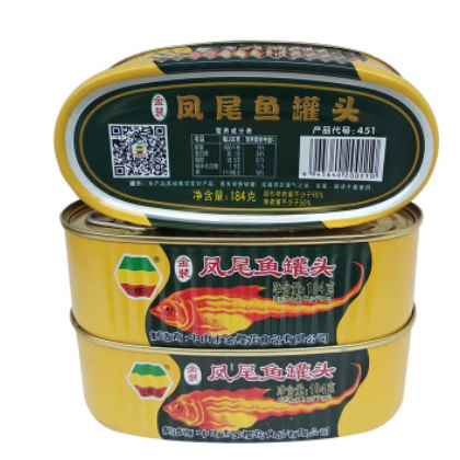 现货瓶装罐头 凤尾鱼罐头184g 即食豆豉鱼下饭菜罐头食品图2