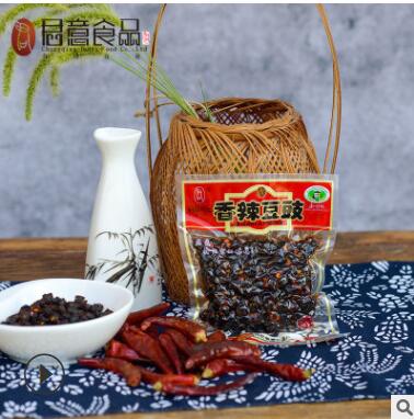 厂家直销香辣豆豉80克10小袋装开袋即食豆鼓香辣麻辣豆豉图3